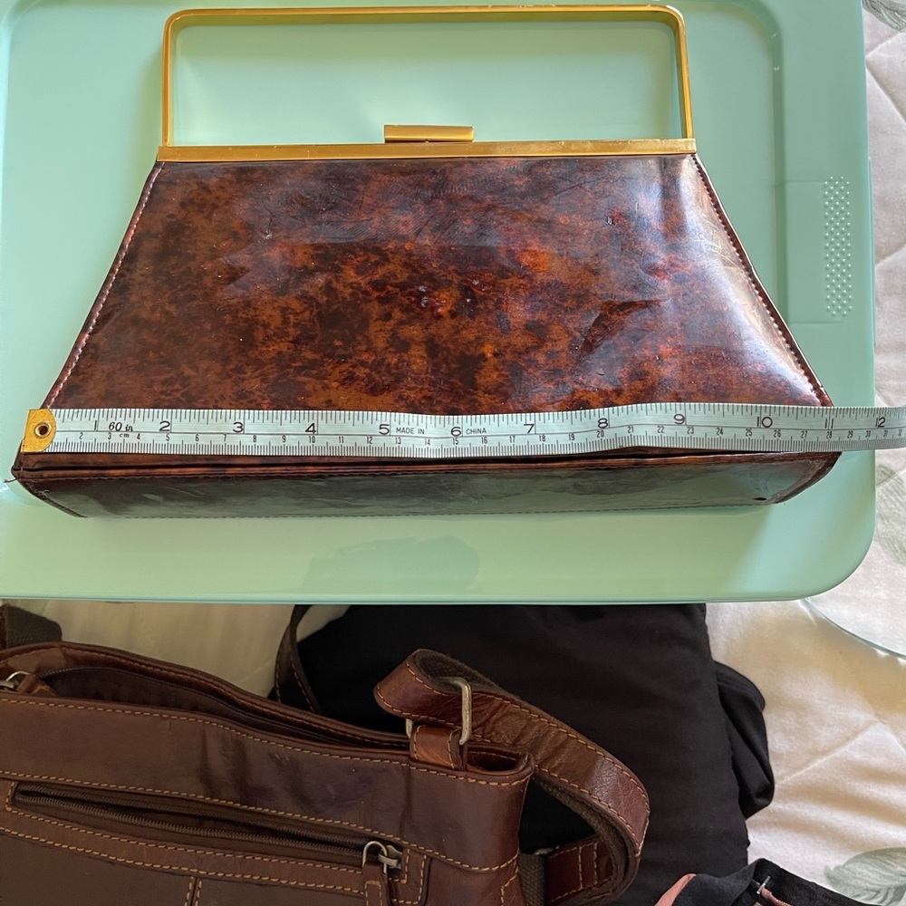 Tortoise shell hand bag - Picture 6 of 8